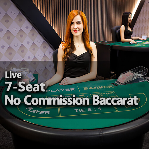 Live 7-Seat No Commission Baccarat